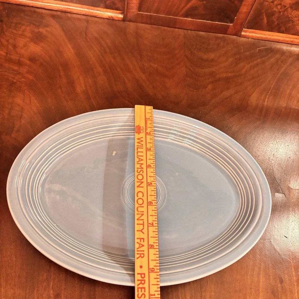 Vintage Fiesta HLC USA Oval Serving Platter Light‎ Blue Fiestaware 13